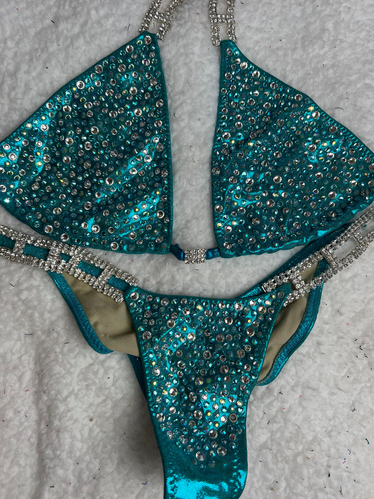 Rental Teal Medium Top/Micro Cheeky Bottom