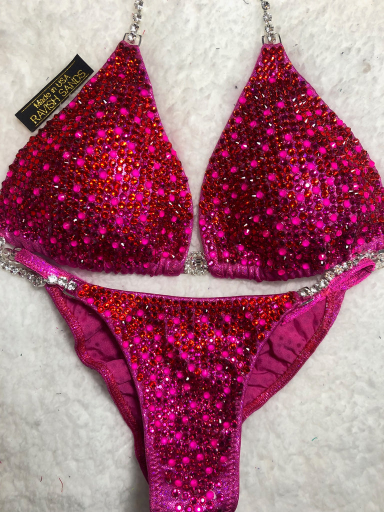 Rental Pink Medium Top/Micro Cheeky Bottom