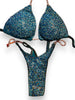 Rental medium top pro cut bottoms (some tanner stains as shown in pic. Very pretty on stage still
