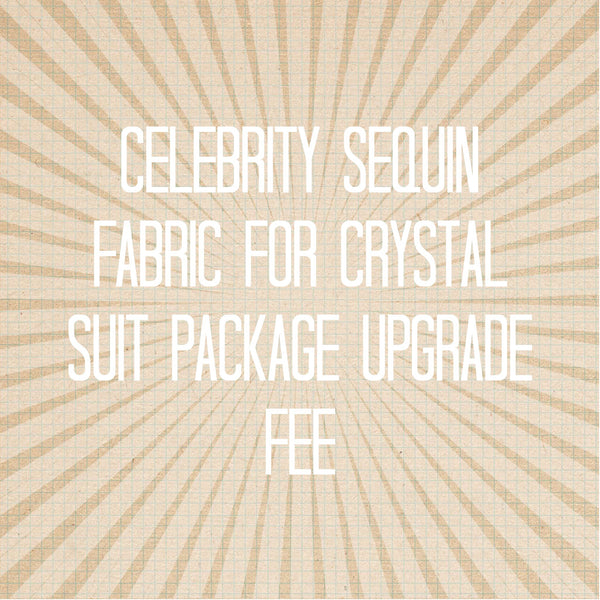 Use Sequin Fabric for Crystal suit package