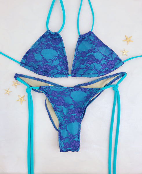 Custom  Lace Tie String Bikini (Choose from a variety of lace colors)***(SUIT SOLD PER PIECE OR SET, price varies)