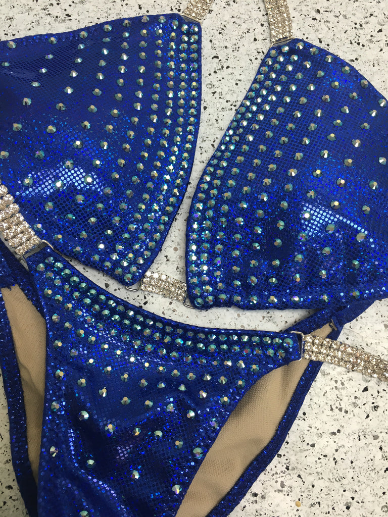 Custom Lariza Star with all color crystals Competition Bikini