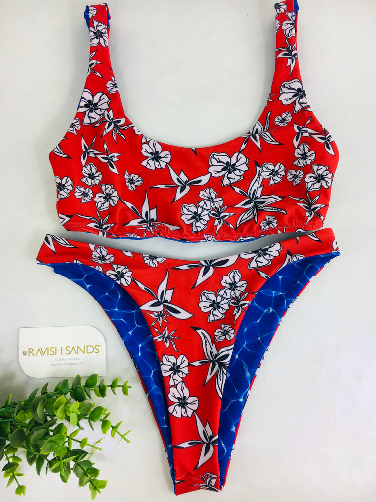 Custom 2:1 plunge and Highwaisted any fabric color combo ***no scrunch in Butt of this product***(SUIT SOLD PER PIECE OR SET, price varies)