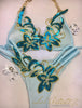 Custom Sol Artiste Baby Blue Sequin Floral