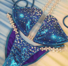 Custom Bubbles Diamond Princess Elite Color crystal Upgrade Competition Bikini