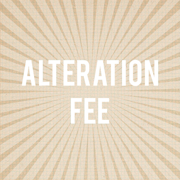 Alteration Fee