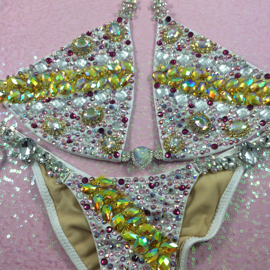 Custom Triangle Style Deluxe Greece Goddess Bling Themewear with wings $999 or bikini only $649