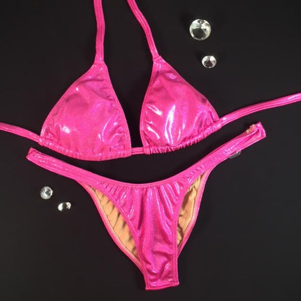 New Hot Pink Sparkle ELF $135(Tina Front/Tina Back/A Cup)