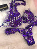 Custom Purple lilac Themewear bikini $850 or bikini and wings $1500