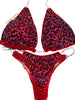 Red velvet Siam/light Siam Custom competition bikini