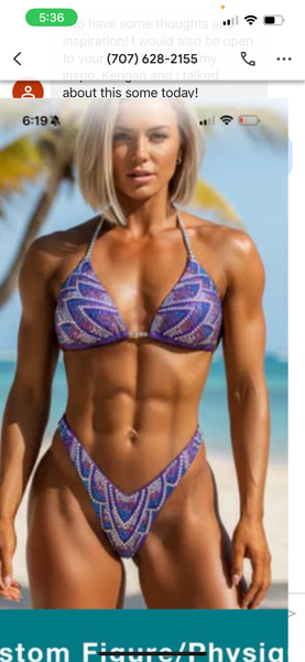 Custom turquoise Metallic stage suit and posing suit with the adjustable slide and logo on one boob (2-3 weeks posing) 6-7 stage AMBASSADOR DISCOUNT