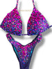 Custom Competition fuchsia purple wellness Chunky Gradient  Molded cup top
