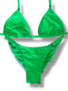 New NPC FIT MODEL DIVISION Custom Posing Bikini (matte Kelly green ) 50% glute coverage, higher wider front, adjustable slide bottoms