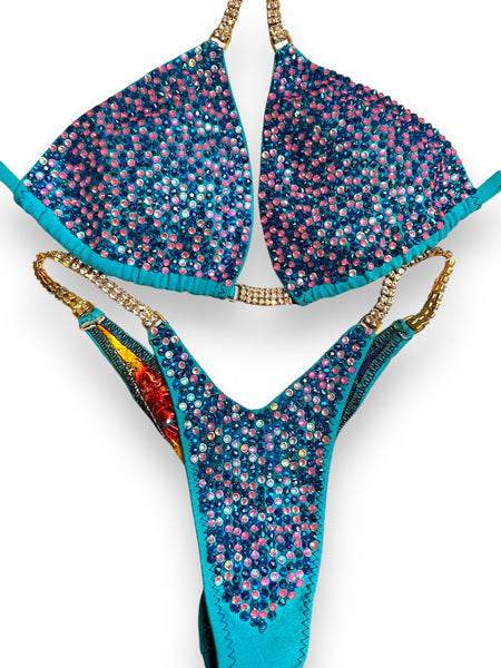 Custom competition bikini Irina cotton Candy