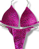 Custom competition bikini hot pink Molded cup (Liz)