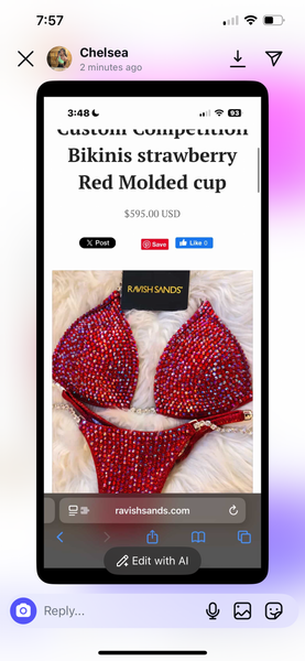 Payment plan (molded triangle top) Chelsea 2nd payment ($100 plus previous $50 will be paid to date total)