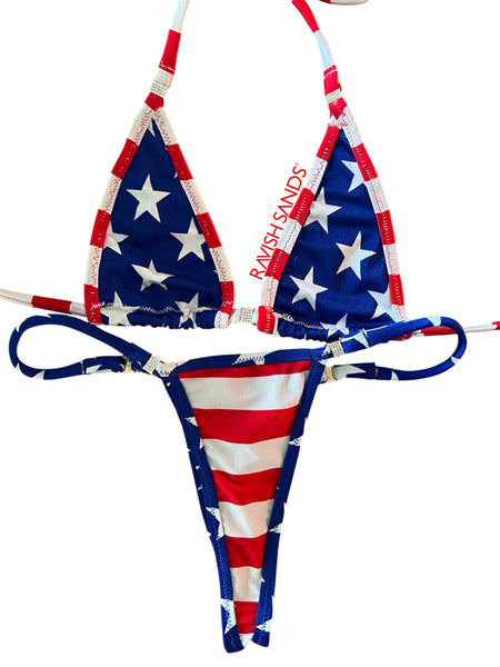 Custom Fourth of July/Flag bikini