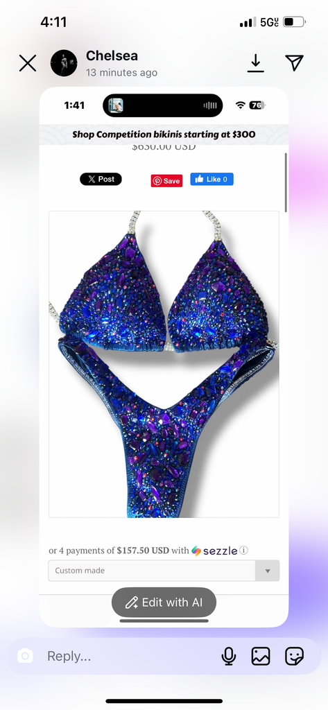 Chelsea 50$ deposit first payment