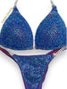 Custom  competition bikini lavender pink sprinkle