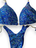Custom Wellness Competition Bikinis blue Jeni molded cup