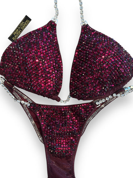 Custom competition Merlot  Bikini