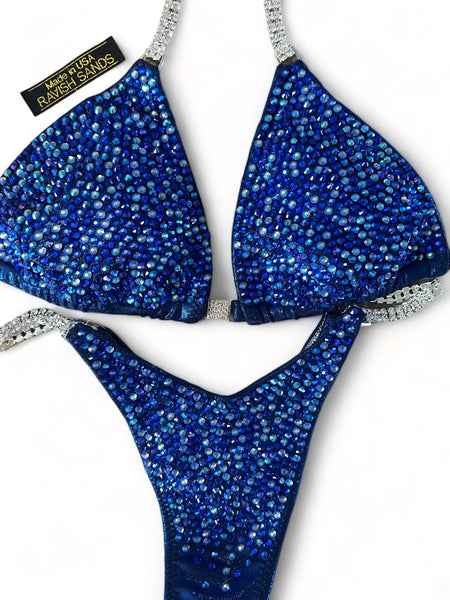 Custom Competition Bikinis Multitone blue