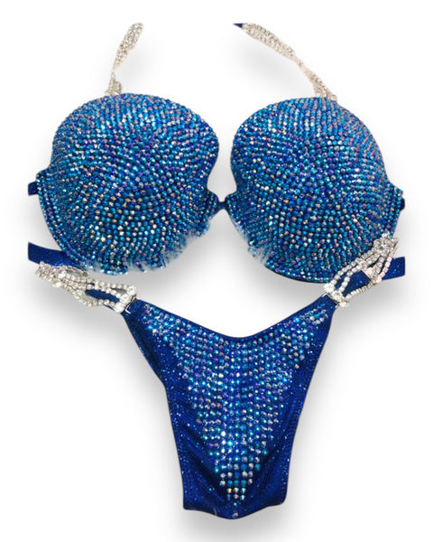 Competition Bikinis Sapphire ab mix Underwire Push up bra Wellness bikini