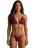 Red velvet Siam/light Siam Custom competition bikini