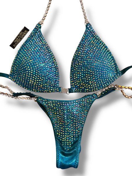 Rental Teal small molded, Marissa front, pro cut