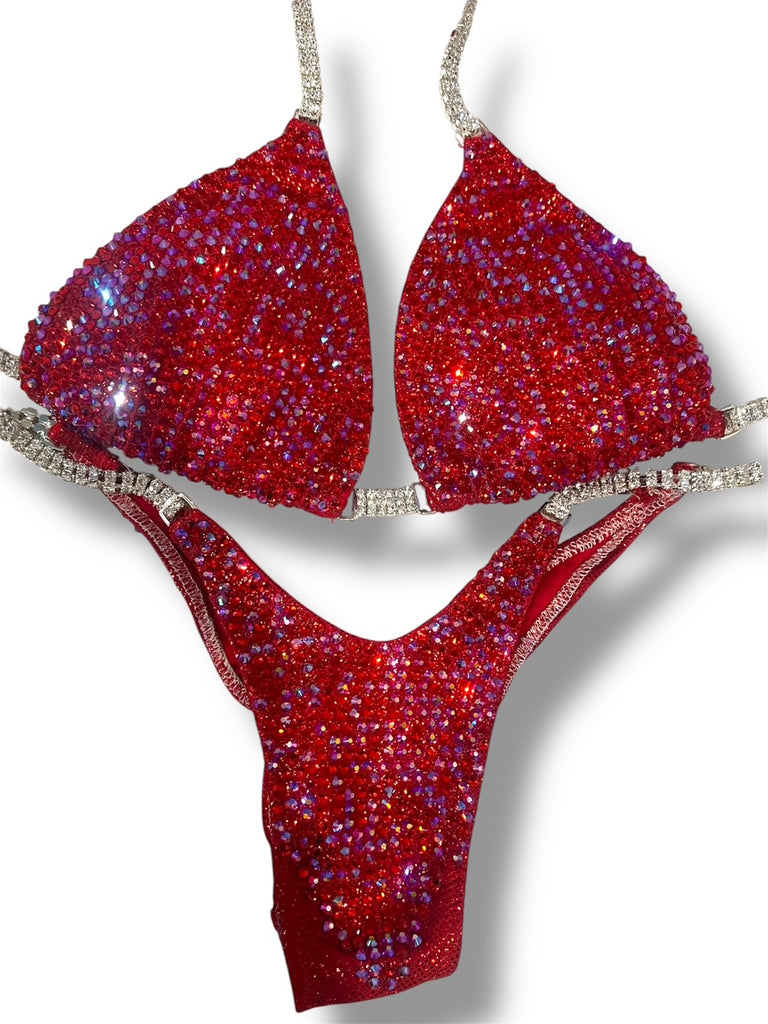 Rental Red medium(c/d) top v shape front pro butt with back connectors(tie string)