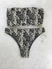 Custom Silver Gunmetal Black Floral 4:1 Flip It Reversible Highwaisted Bikini (NO Scrunch Butt)