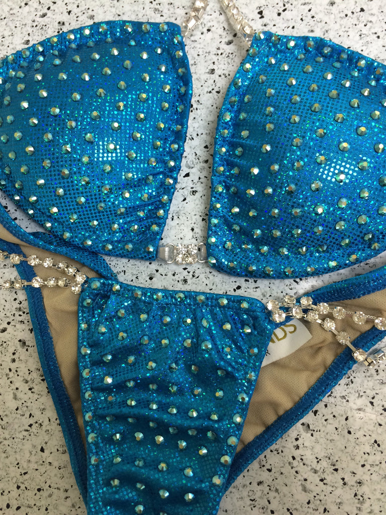 Quick View Competition Bikinis Turquoise Bling Elite