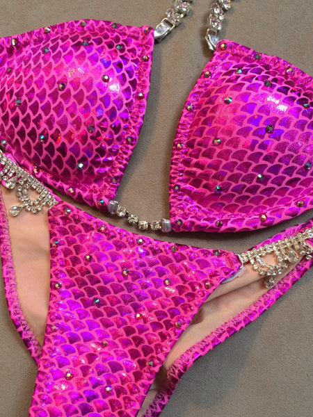 Custom Special color crystal scattered included (5 connectors)Competition Bikini Limited time OFFER!