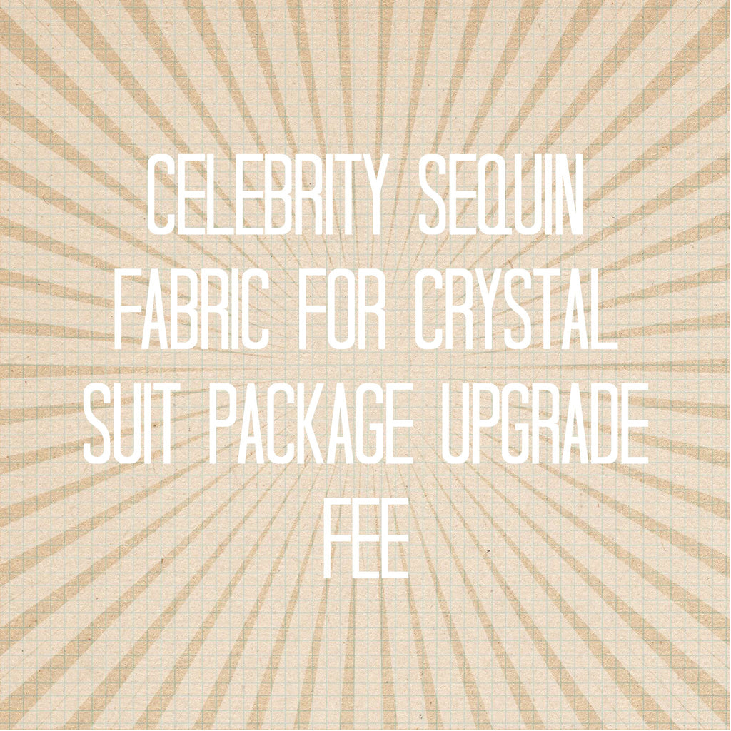 Use Sequin Fabric for Crystal suit package