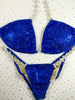 Custom Bling Luxe w/color upgrade (1solid color crystal-non ab)Competition Bikini (available color chart photos below)