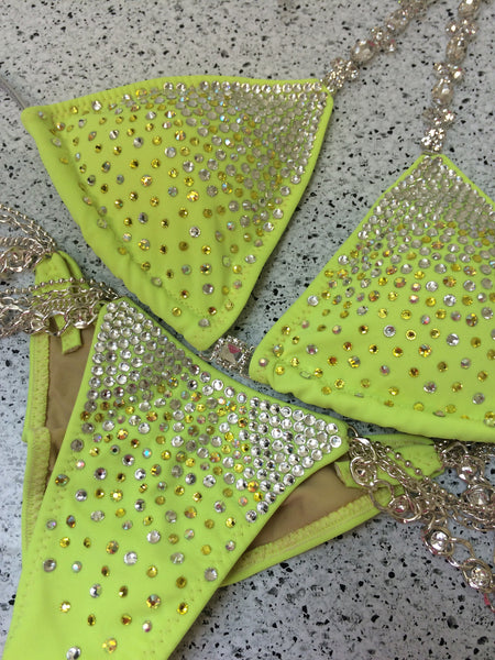 Custom Diamond Princess Elite(Choose any color swatch/fabric)Competition Bikini