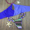 Pink/Lavendar/Purple Rope Sporty Circle 2:1 Flip It Reversible Bikini Brazilian Cheeky