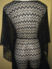Quick ship black crochet lace butterfly Cover Up