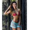 Quick ship Crochet Lace short with Drawstring! (available several color options)