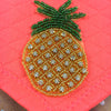 Ravish Pet Designer Pineapple Rhinestone Scarf (neon coral/orange) $19.99