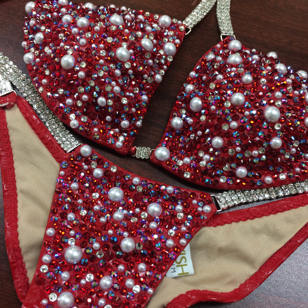 Custom Deluxe Themewear Pearl Design with wings $759 or bikini only $599 (Push Up Padding included)