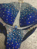 Custom Bubbles Diamond Princess Gradient Deluxe w/color crystal upgrade Competition Bikini