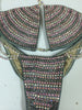 Custom Rainbow Deluxe (3 rows alternating colors)Competition Bikini