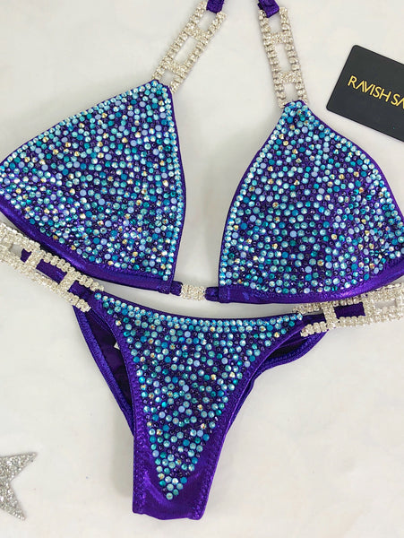 Custom Competition Bikinis Multitone (purple/aqua)