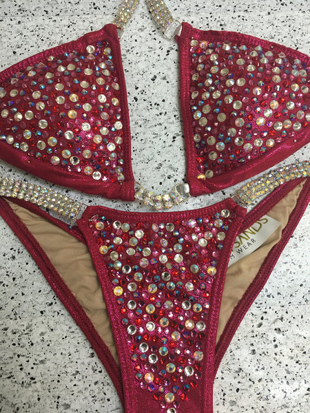 Quick View Competition Bikinis Red Confetti Bliss