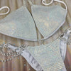 Custom Bling orange Luxe (ALL COLOR AB)Competition Bikini
