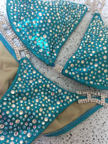 Quick View Competition Bikinis Turquoise Mesmerize PLUS