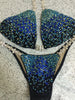 Custom Bubbles Diamond Princess Gradient Deluxe w/color crystal upgrade Competition Bikini
