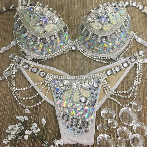 Custom Ice Goddess Themewear with wings $1148 or bikini only $749