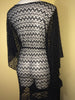 Quick ship black crochet lace butterfly Cover Up